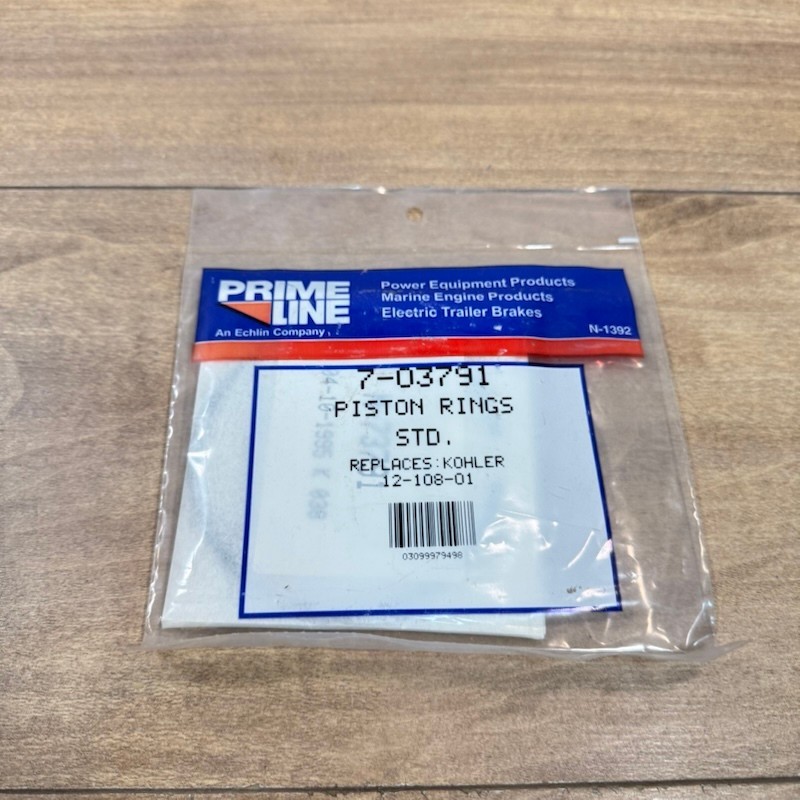 New PRIME-LINE PISTON RING SET / STD / Replaces KOHLER 12-108-01