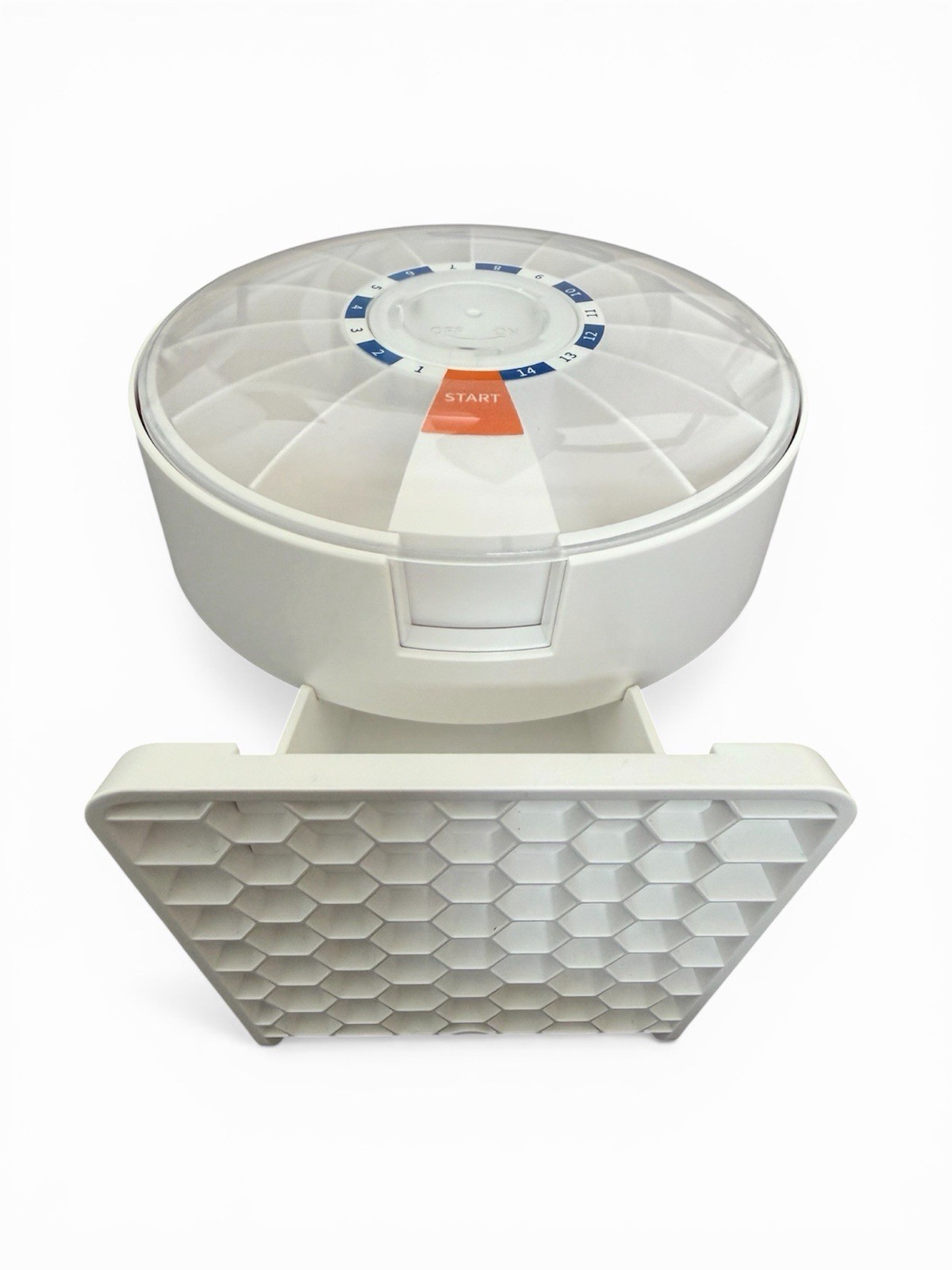 Daily Pill Organizer 14 Day Large Capacity Pill Dispenser Wall Mounted or Stand