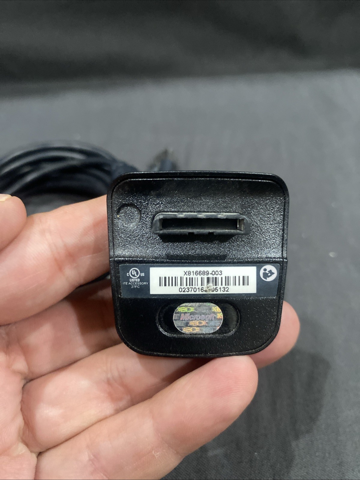 Microsoft Xbox 360 OEM Play & Charge Controller USB Charging Cable Black