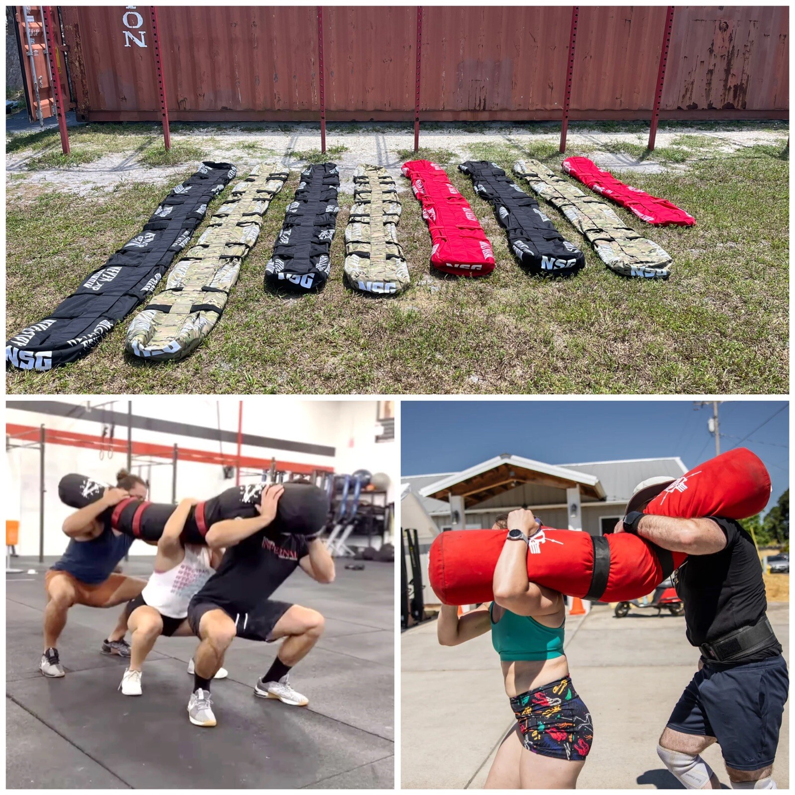 NEW Never Stop Grindin’ CrossFit Games Team WOD Worm Sandbag 6 PERSON BLACK