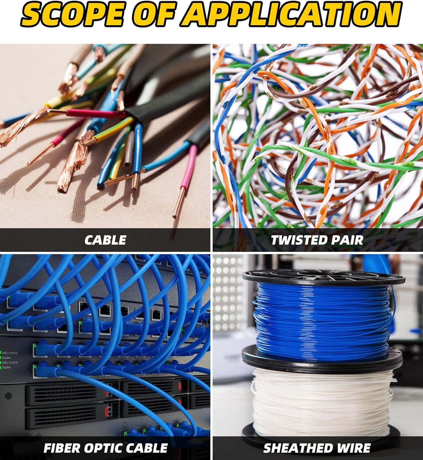 Cortador Pelacables 10-22 Awg Herramienta Pelacables Y Han Multifuncion