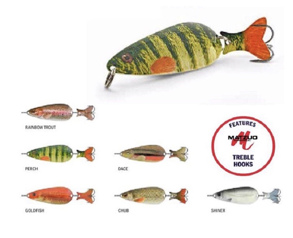 3 Packs Apex Lifelike Spoon 5/8 OZ Rainbow Trout