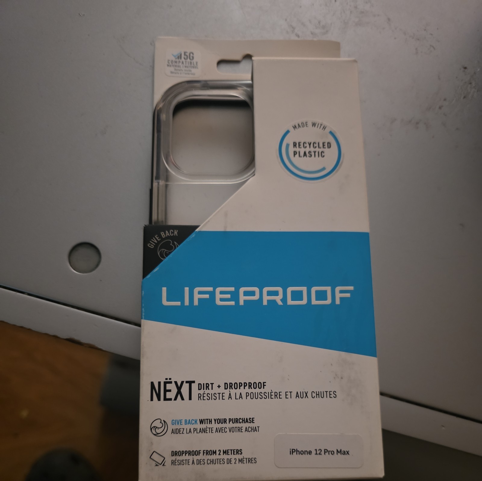 LifeProof NËXT Apple iPhone 12  Pro Max Clear Lake Drop Proof Case - New