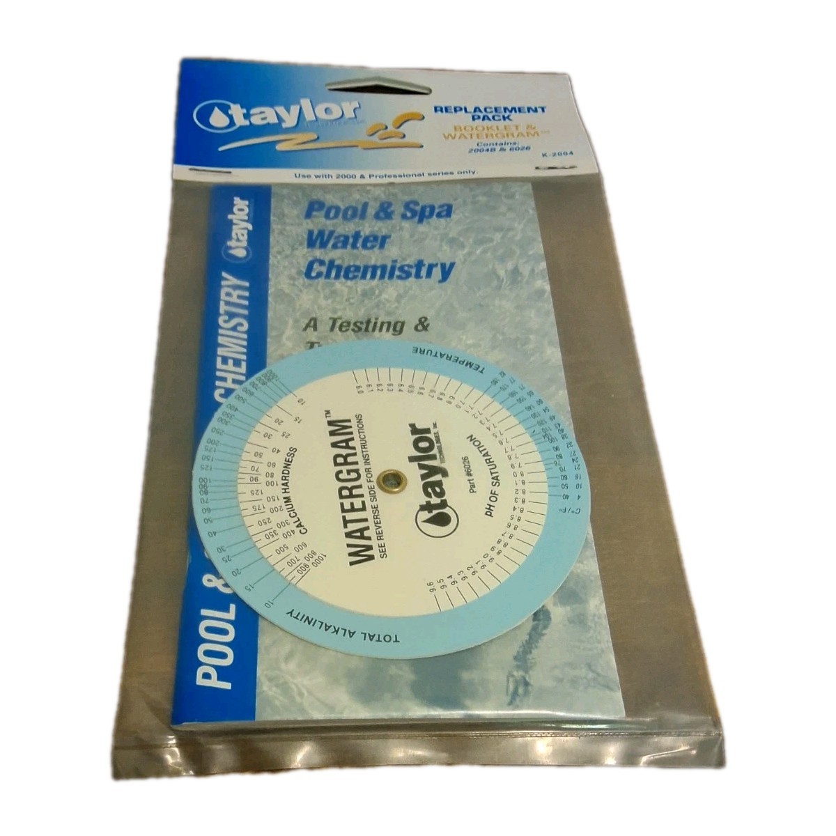 Taylor Watergram 6026 Replacement Pack Booklet & Watergram Pool & Spa