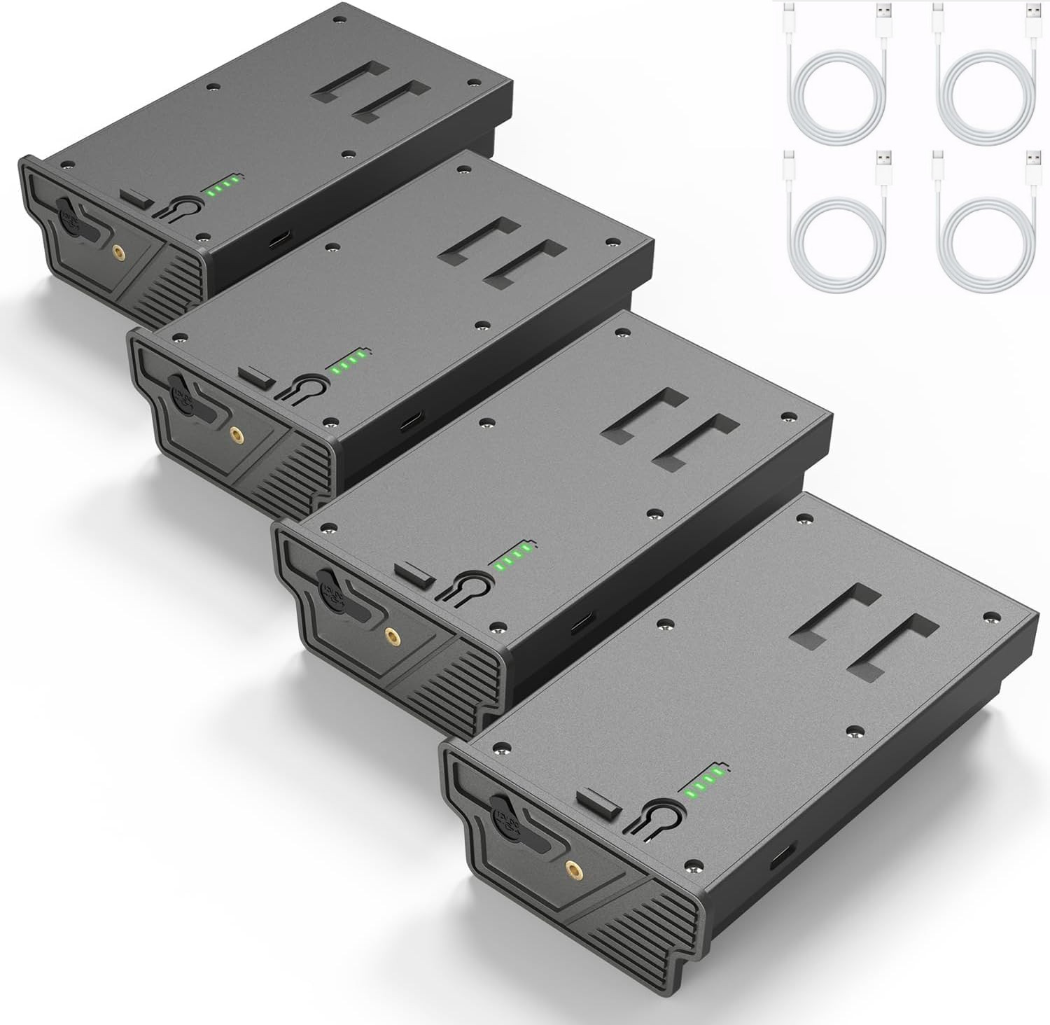 4 pack For Tactacam Reveal Battery 6000mAh Compatible X Ultra/Pro 3.0/X Gen 2.0