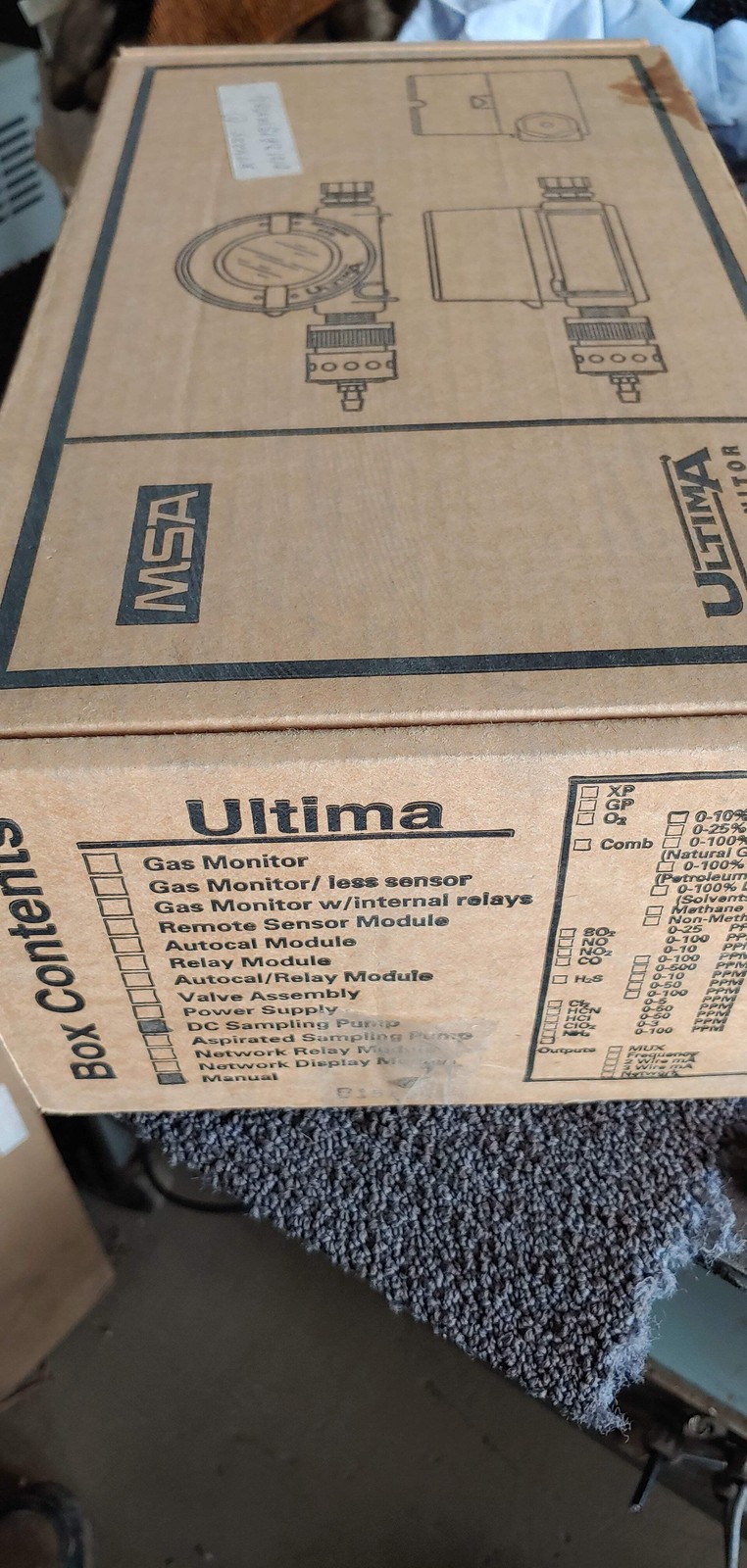 MSA Ultima 815405 Gas Sampling Module DC Version
