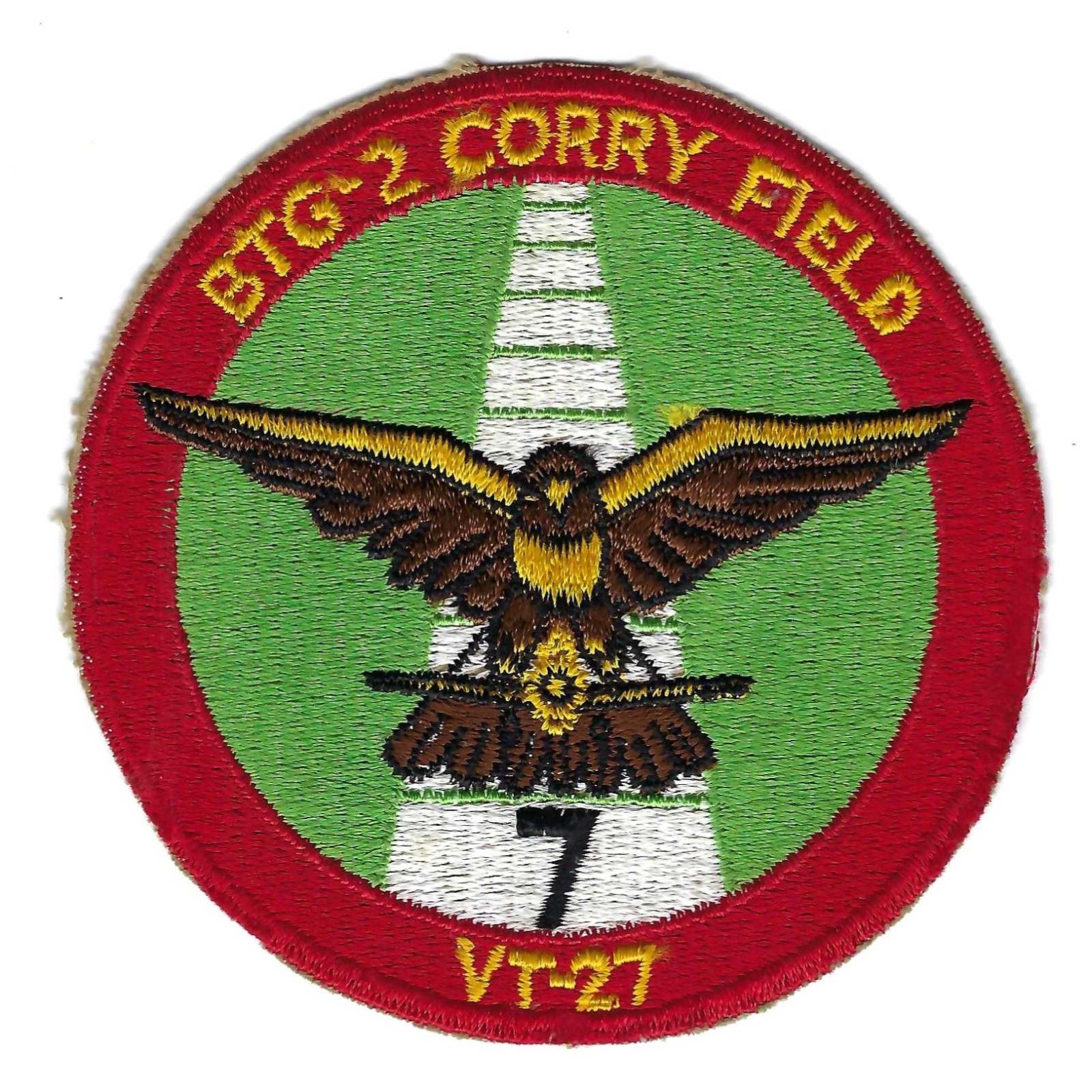 ORIGINAL 50's-60's VT-27 BTG-2 CORRY FIELD (SCHIFFLI MADE) patch