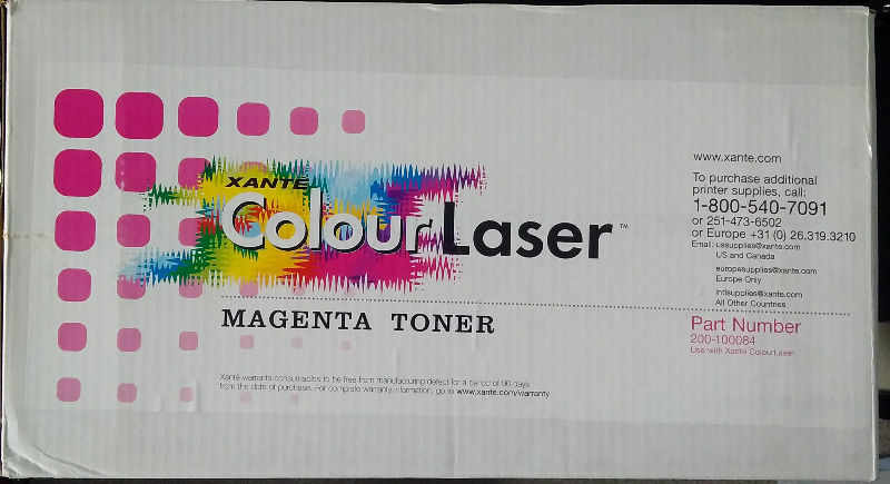 Xante Colour Laser Magenta Toner 200-100084