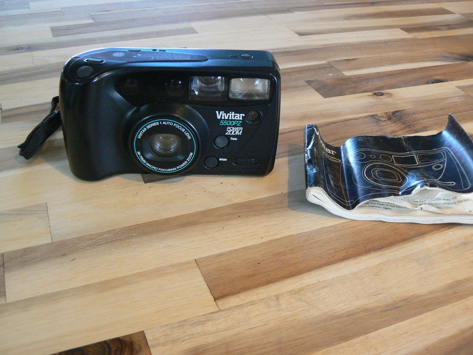 Vivitar 5500 PZ Series 1 Power Zoom 35mm Point & Shoot Camera - Battery Tested