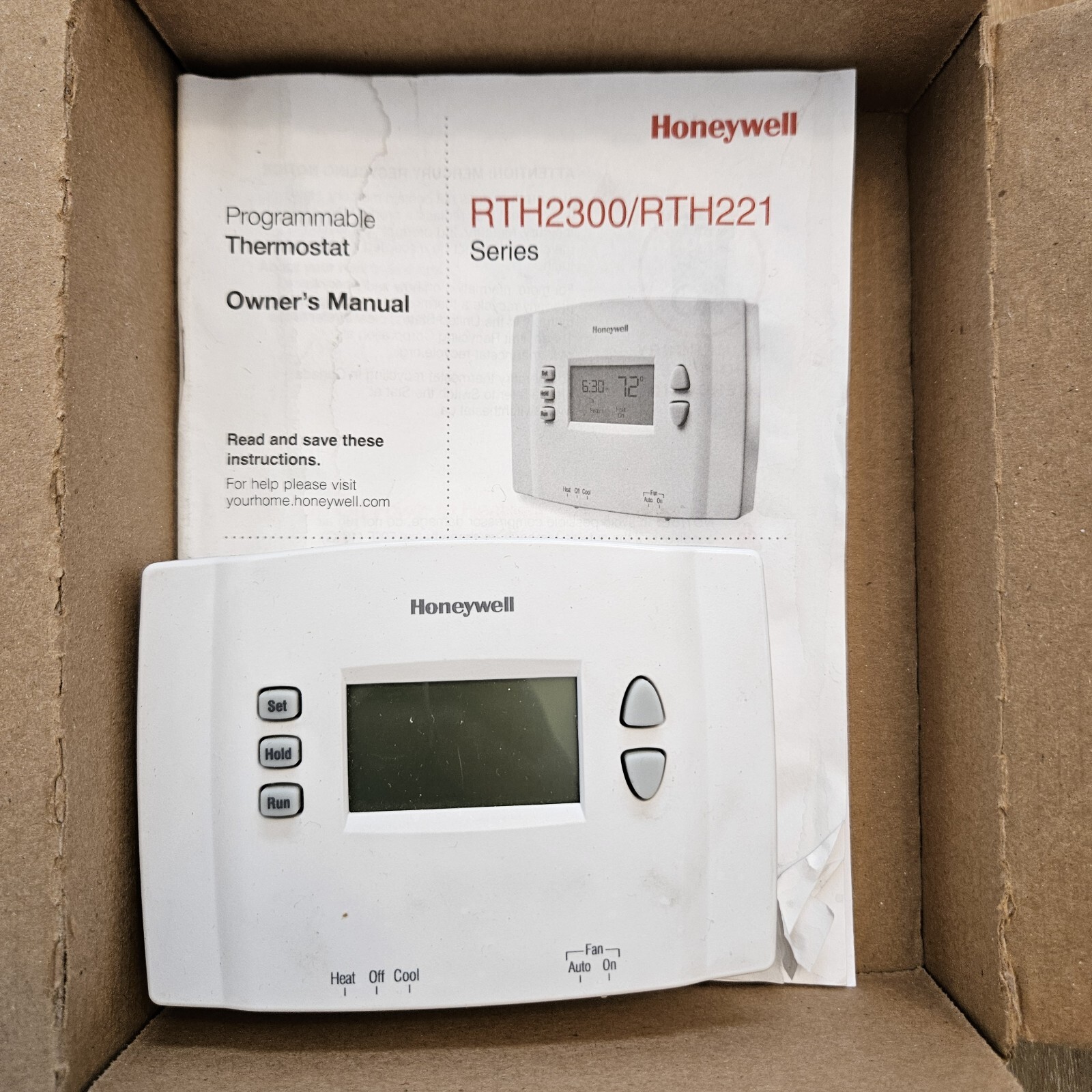 HONEYWELL Home RTH221B1039 1-Week Programmable Thermostat