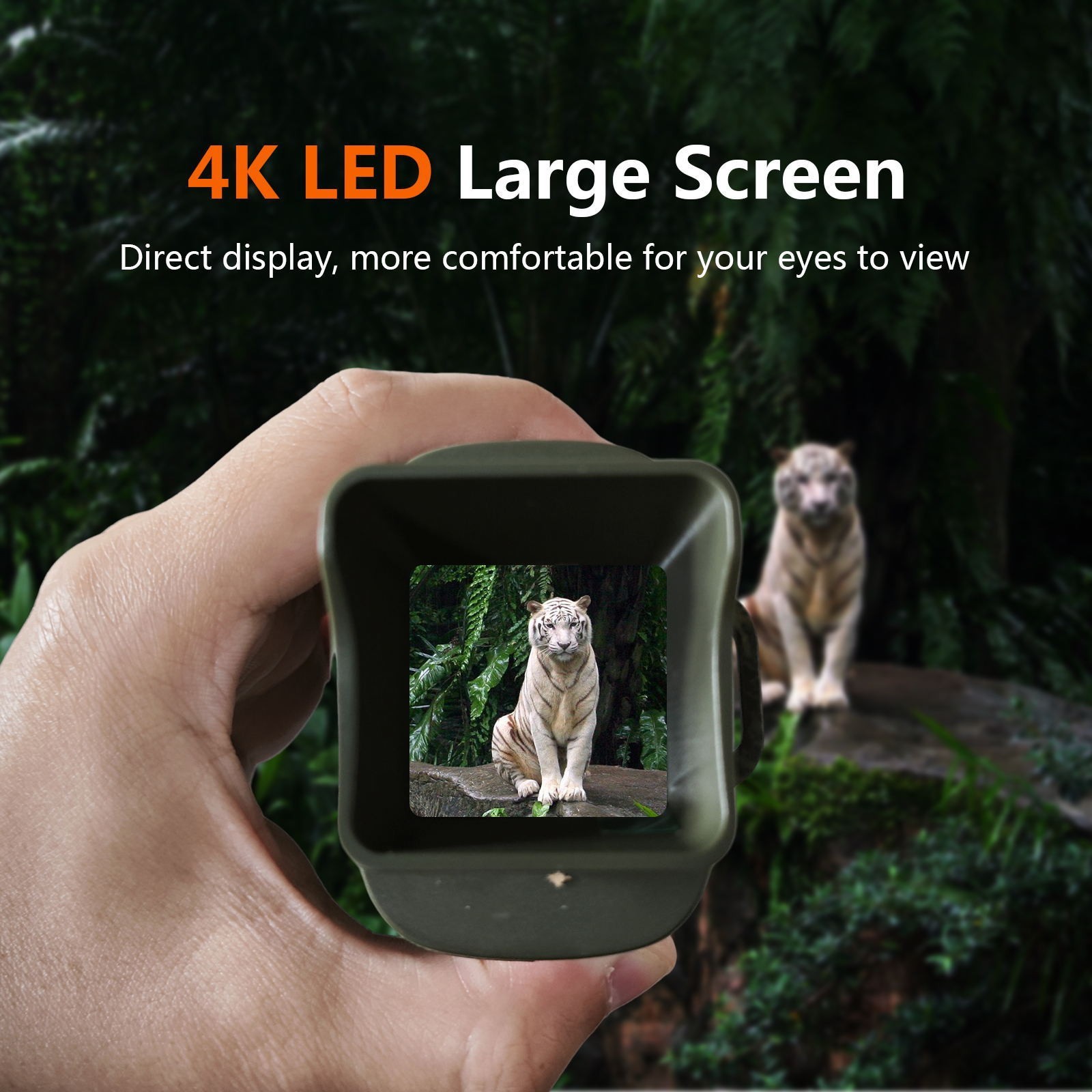 4K Infrared Night Vision Monoculars 5X Digital Zoom 36MP Camera Telescope