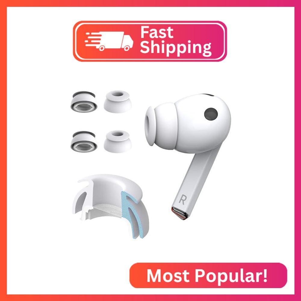 Premium Multi-Flange Eartips for Galaxy Buds3 Pro (White, Small) – Always Fits,