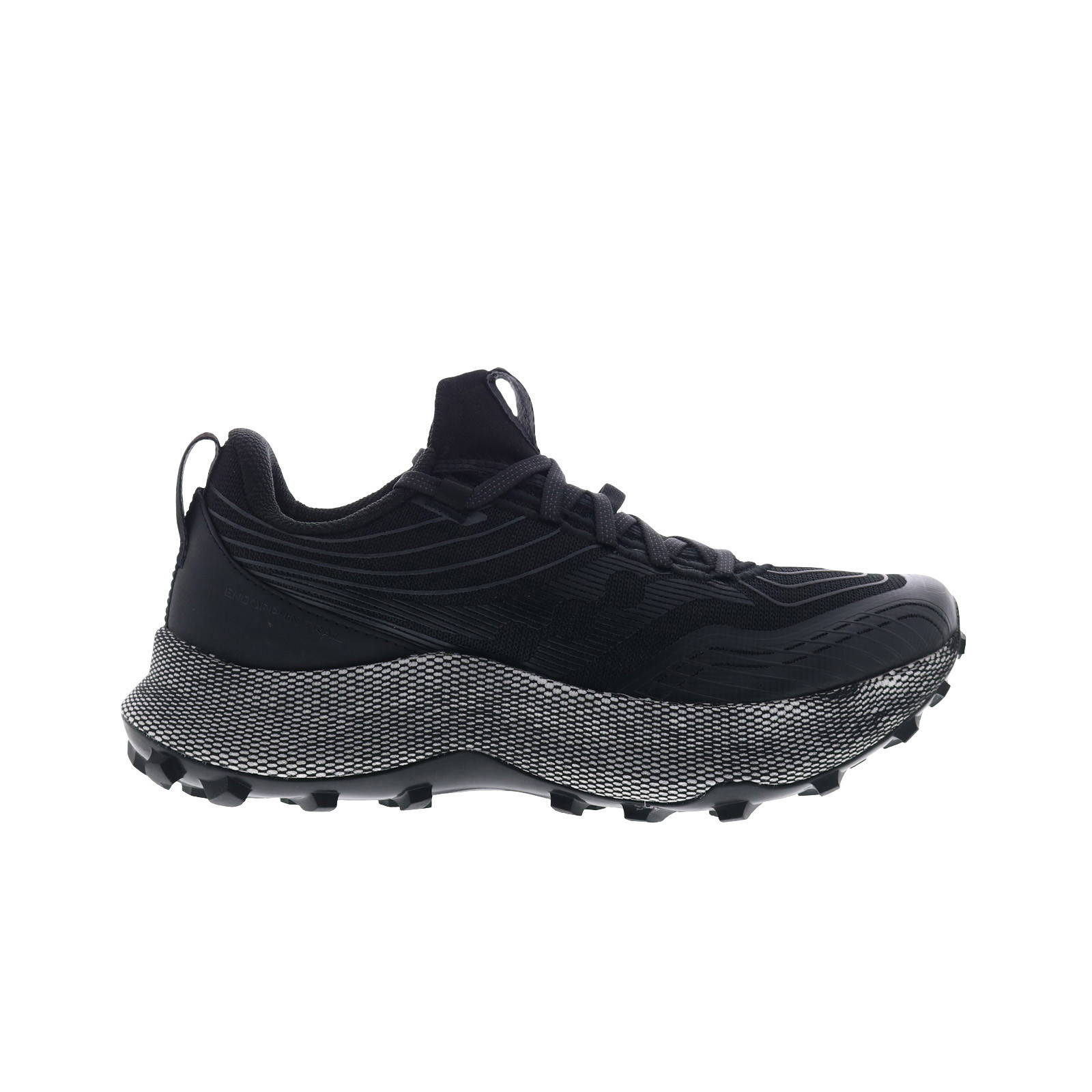 Saucony Endorphin Trail S10647-10 Womens Black Canvas Athletic Hiking Shoes