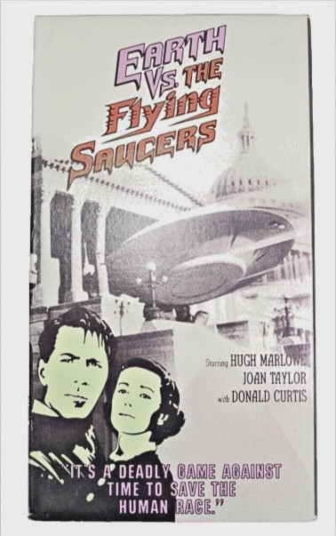 Vintage Sci-Fi Movie Film 1956 Earth vs the Flying Saucer 1989 VHS Tape