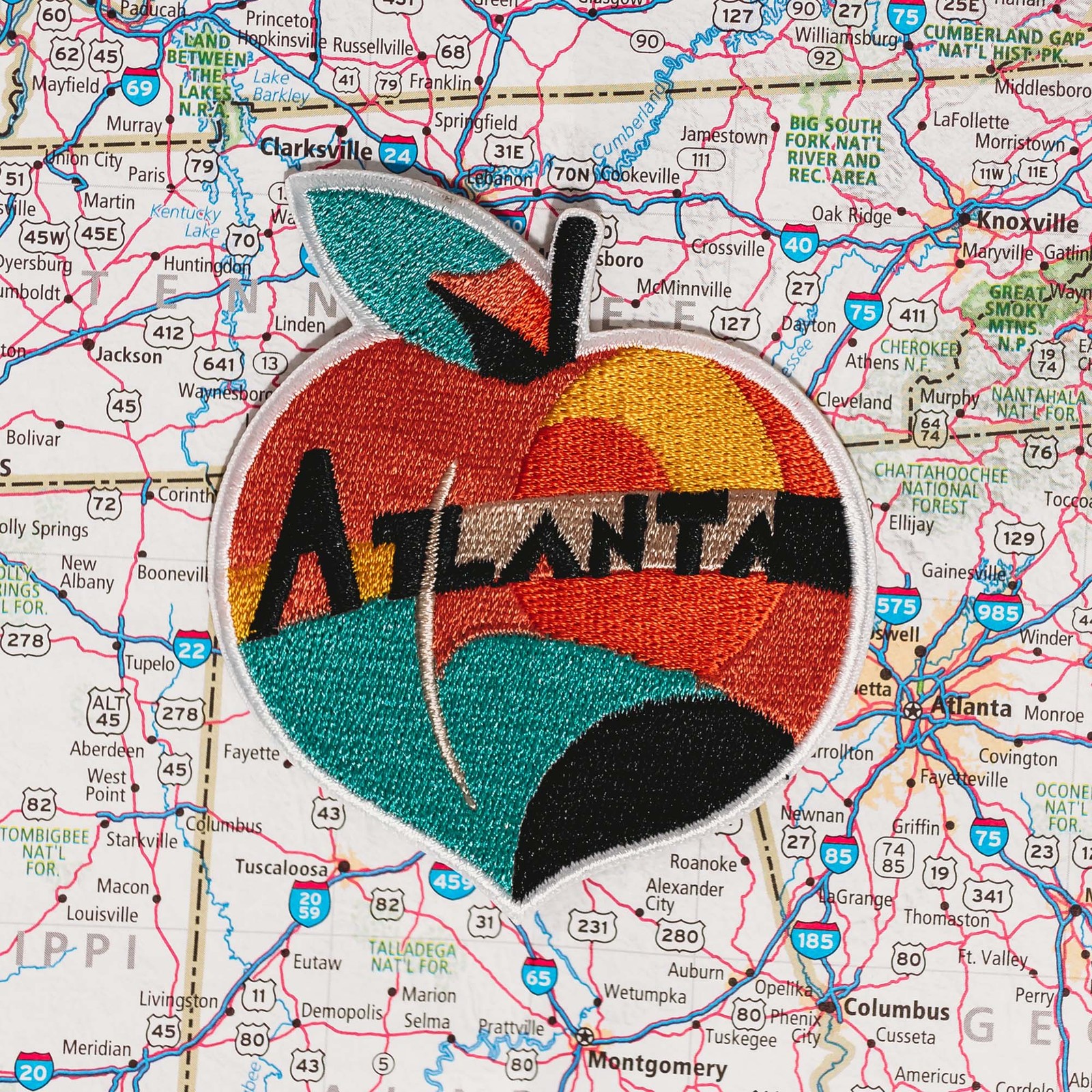 Atlanta Georgia Iron on Travel Patch - Great Souvenir or Gift for travellers