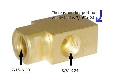 1965-82 Corvette Brake Line Block, Left Rear-BLB-17,18
