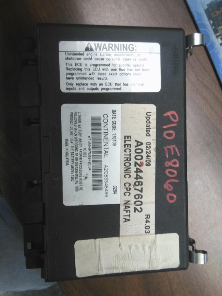 Replaces A0024467602 2010 FREIGHTLINER CASCADIA 125 CHASSIS CONTROL MODULE