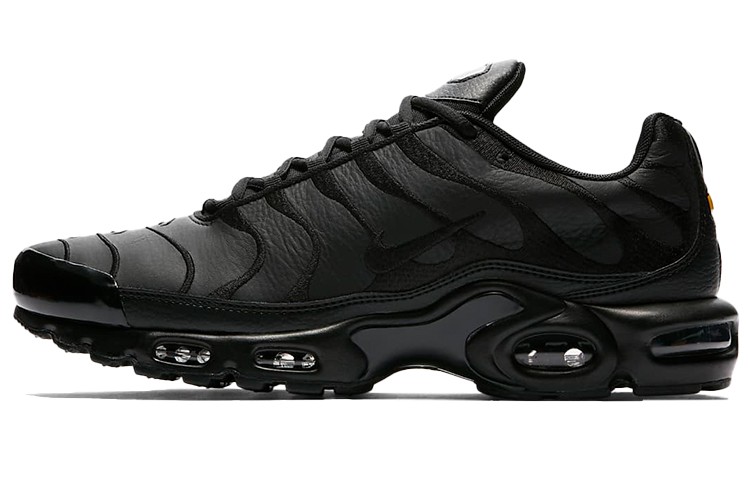 Nike Air Max Plus Triple Black Leather - AJ2029-001 Ship Now
