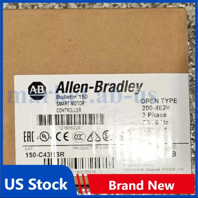 NEW! FACTORY SEALED! Allen-Bradley 150-C43NBR SMC-3 43A 150C43NBR
