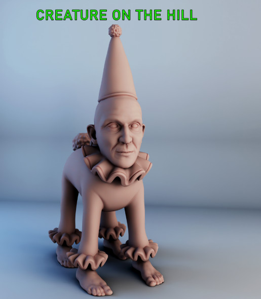 Creature on the Hill Monster Manual NPC 28mm Scale DND D&D Mini TW