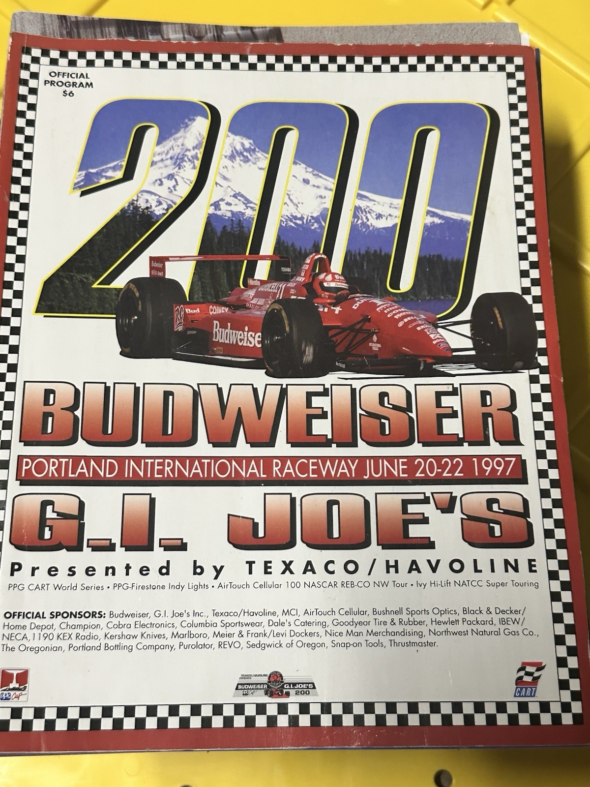 Budweiser G.I. Joe's Summer Classic Program, Portland International Raceway 1997