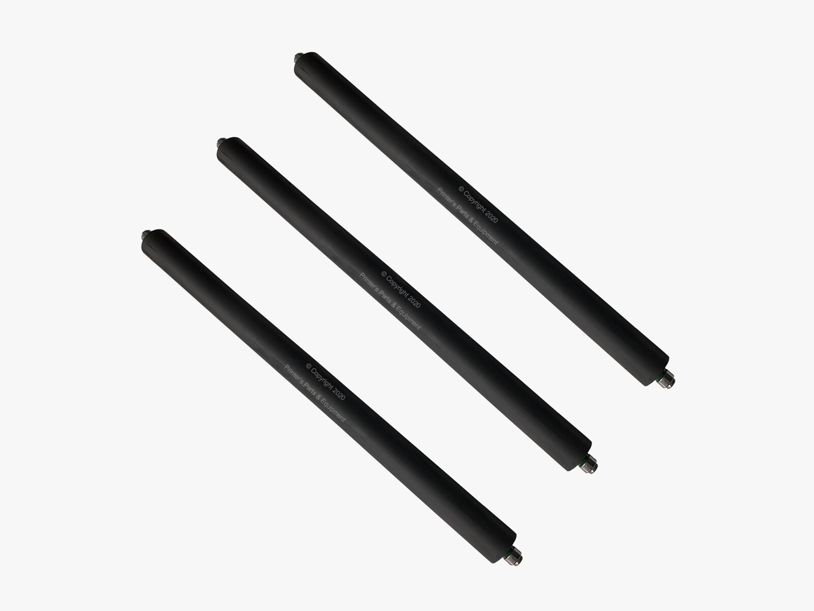 Water Form Roller Set of 3 for Heidelberg KORD64 Green Conven Dampen Sys 64KD40