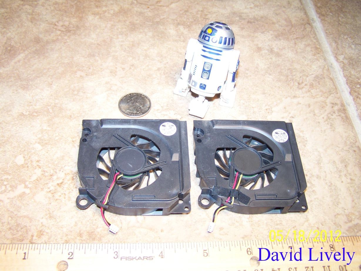 2x Lot Dell Latitude D620 Laptop Fans DC28A000M0L PD099 YT944