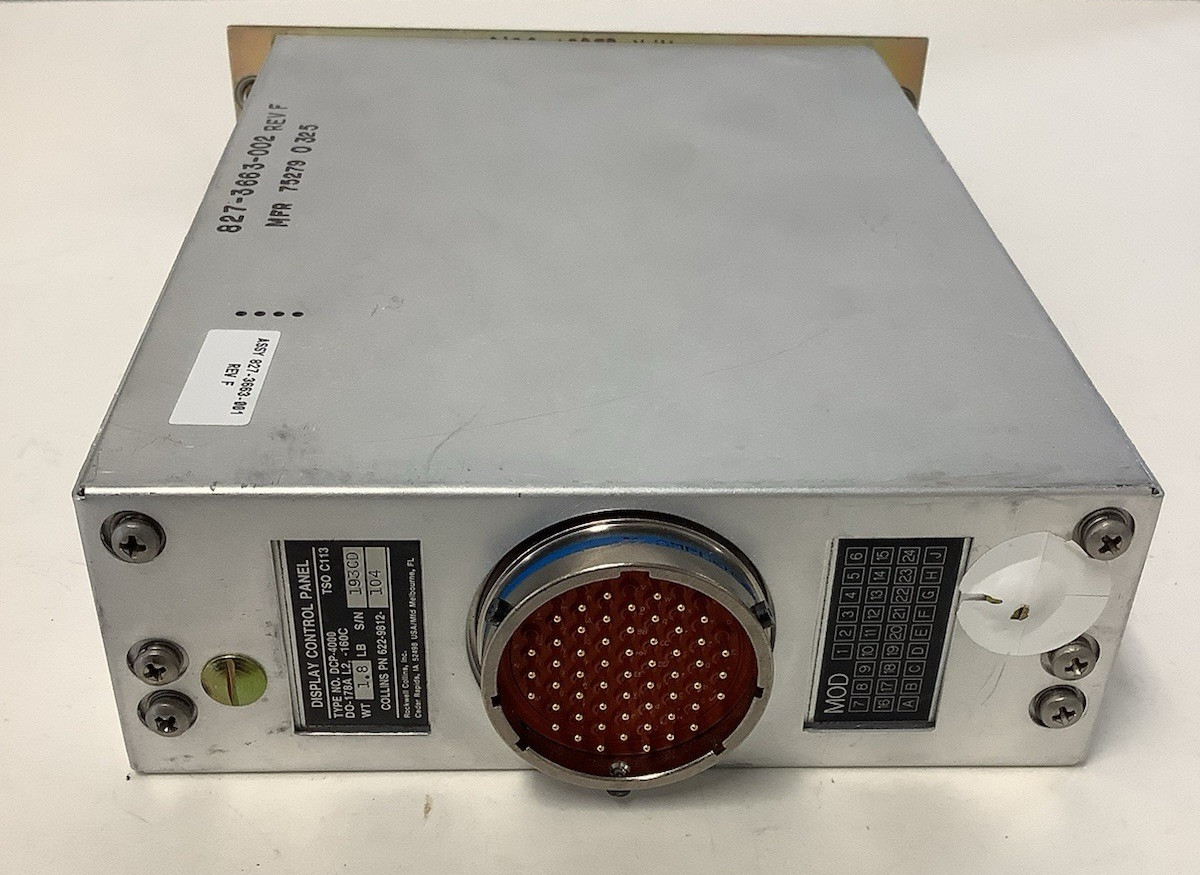 Collins Display Control Panel DCP-4000 622-9812-104