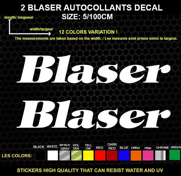 2 BLASER LOGO sticker Genuine decal sticker WATERPROO