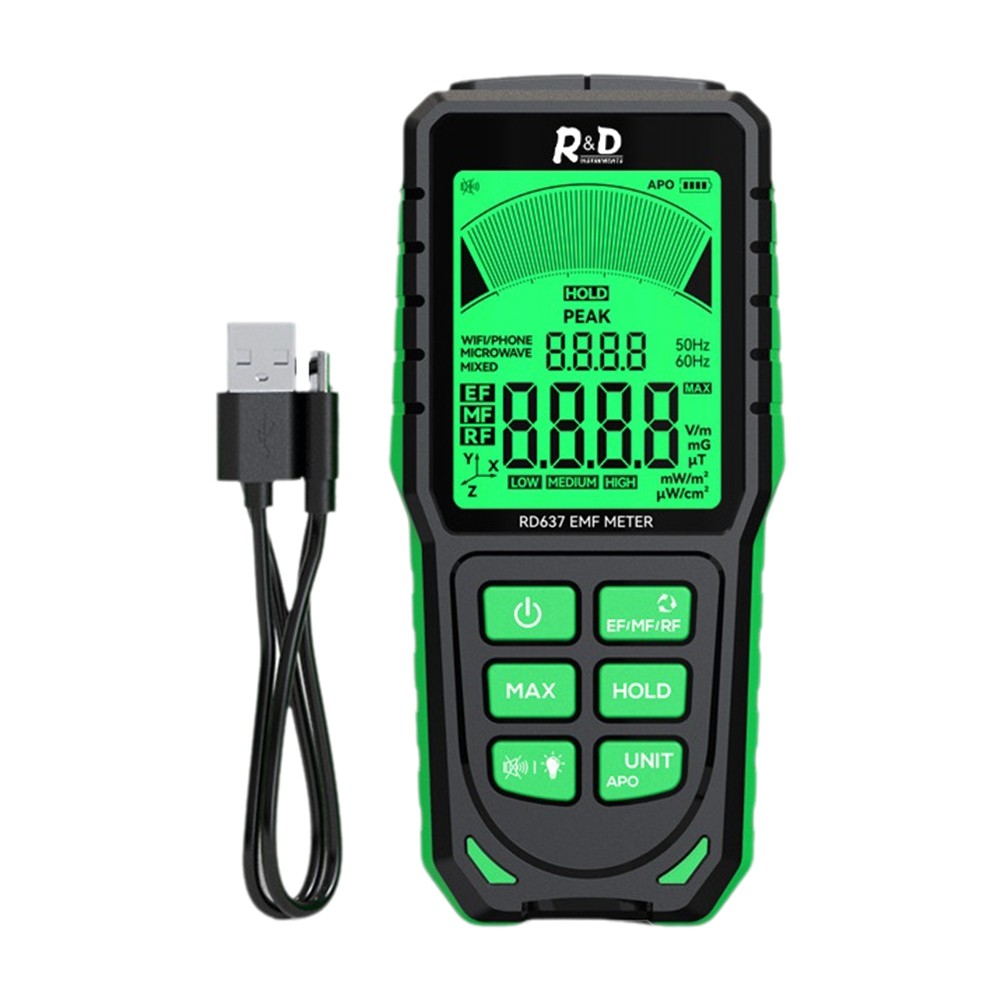 RD637 EMF Detector Professional Electromagnetic Field  Meter Handheld5659