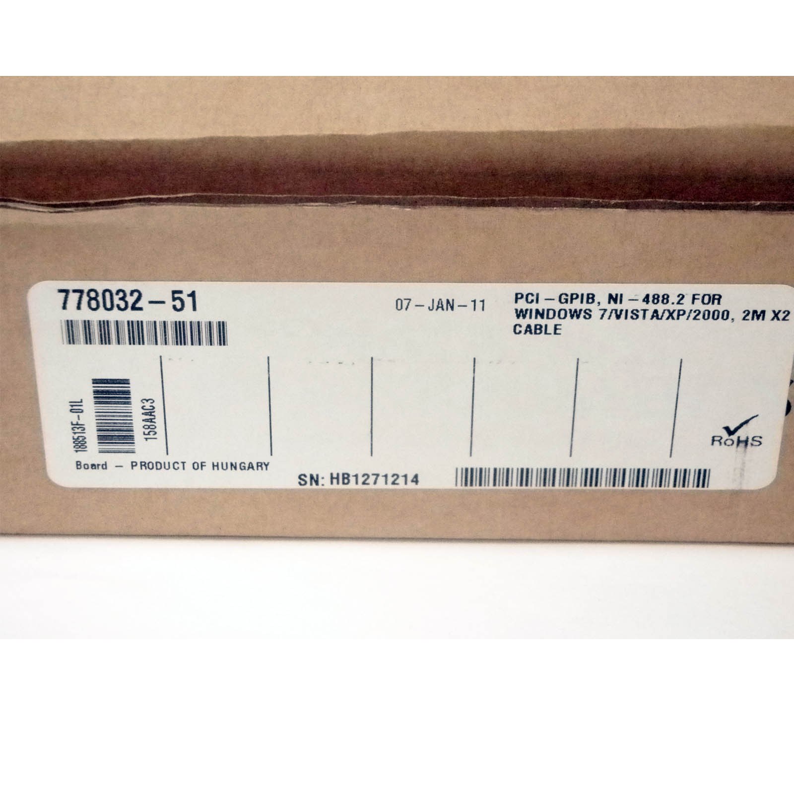 NATIONAL INSTRUMENTS 778032-51 / 800075B-01 / PCI-GPIB, NI-488.2 - NEW IN BOX