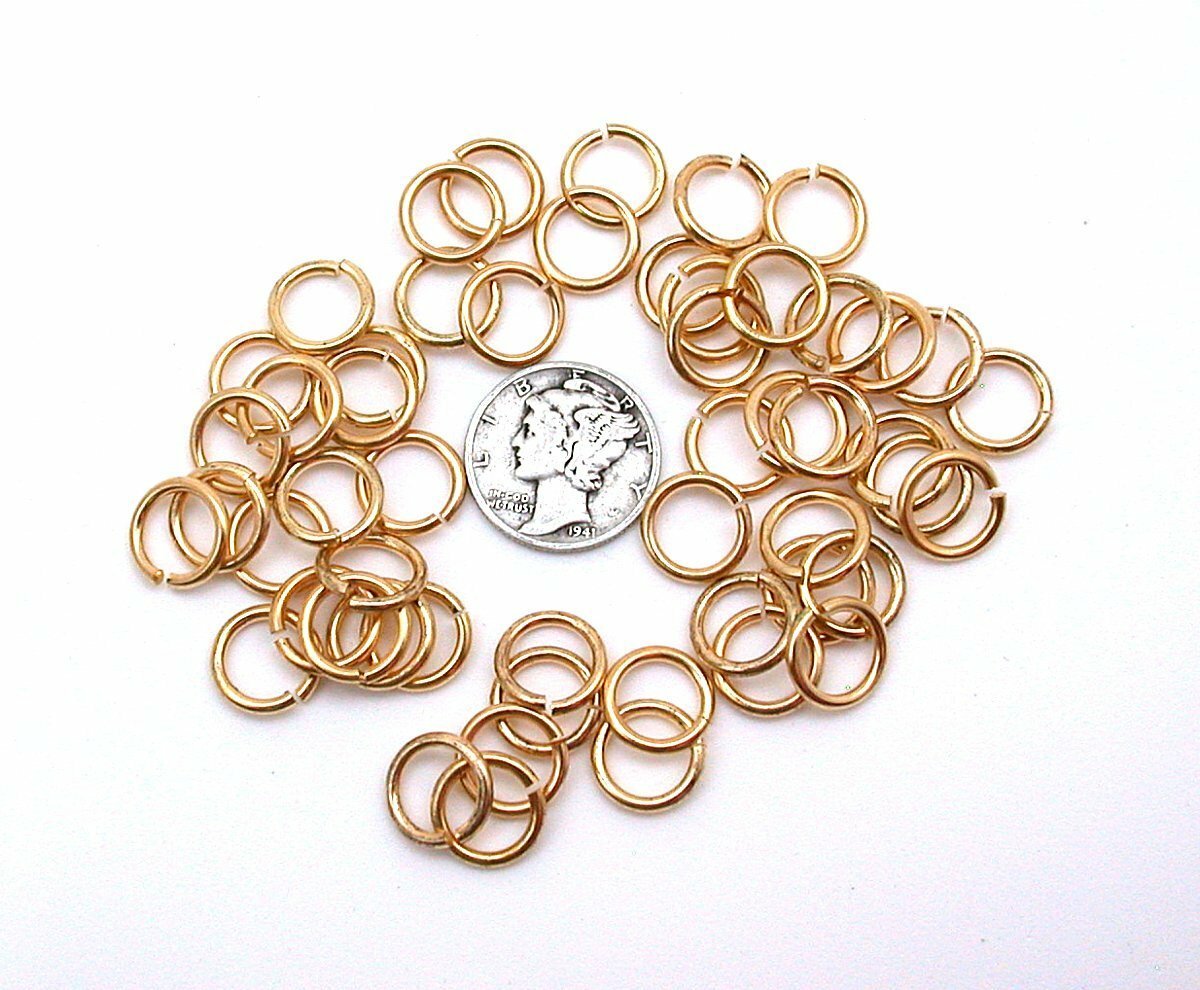 EIGHTY - 10mm GOLD PLATED JUMP RINGS CF144