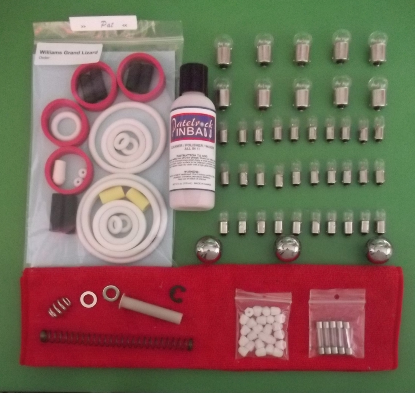 1986 Williams Grand Lizard Pinball Machine Maintenance Super Kit