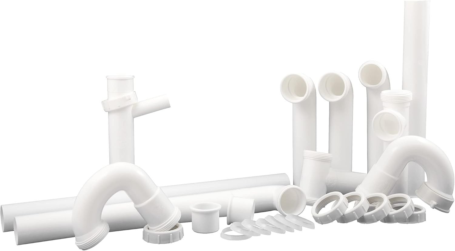 Kitchen Sink Drain Repair Kit Plastic 27-Piece Universal Easy Install