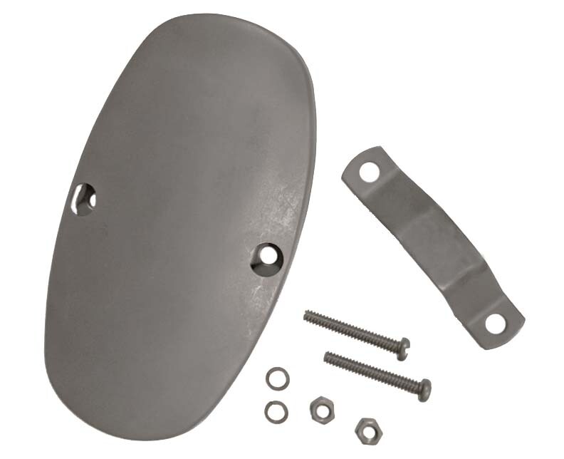1945 style BOOT GUARD HEAT SHIELD for Harley Exhaust Pipes Knuckle UL Pan Shovel