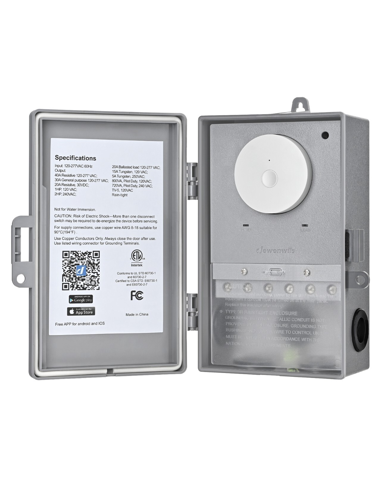 DEWENWIL WiFi Pool Pump Timer, Heavy Duty Wireless Controller Timer Water Heater