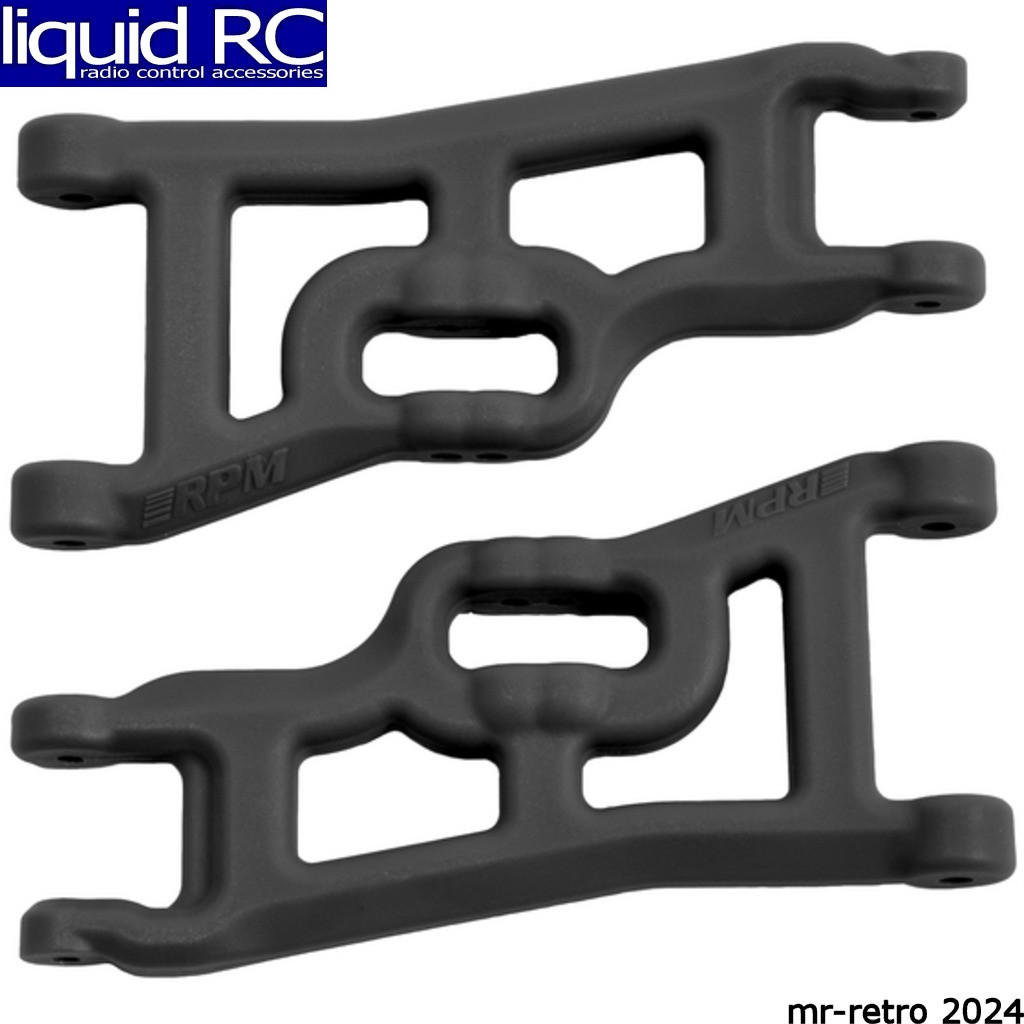 RPM R/C Products 70552 Offset-Compensating Front A-Arms Slash 2WD Black