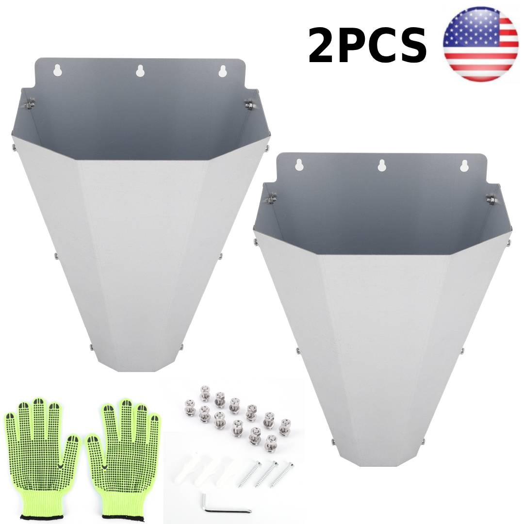 2×Metal Medium Chicken Cone Poultry Restraining and Processing Tool for Poultry