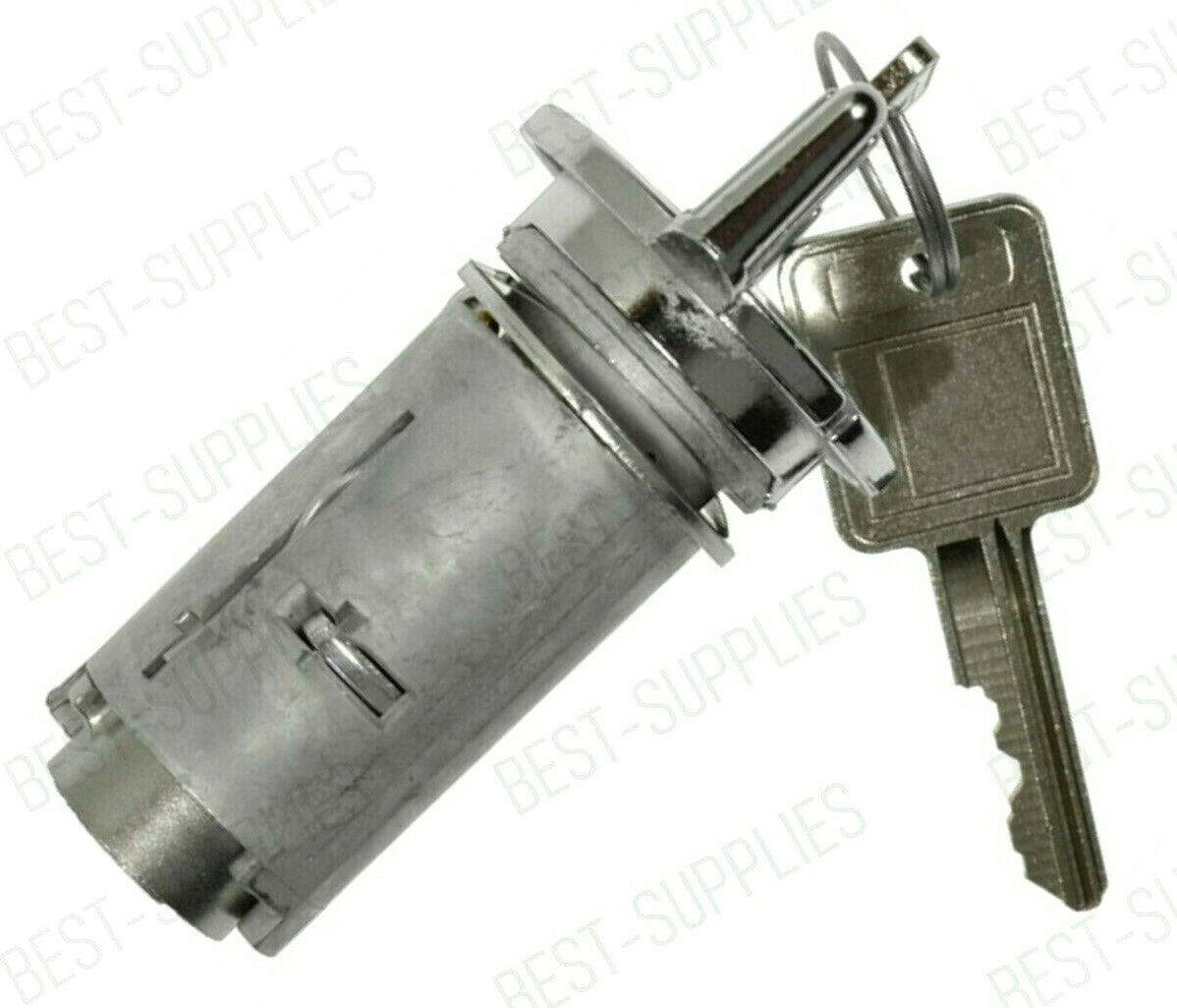 IGNITION SWITCH LOCK CYLINDER CHROME BOLT IN 2 KEYS FOR GM CHEVY