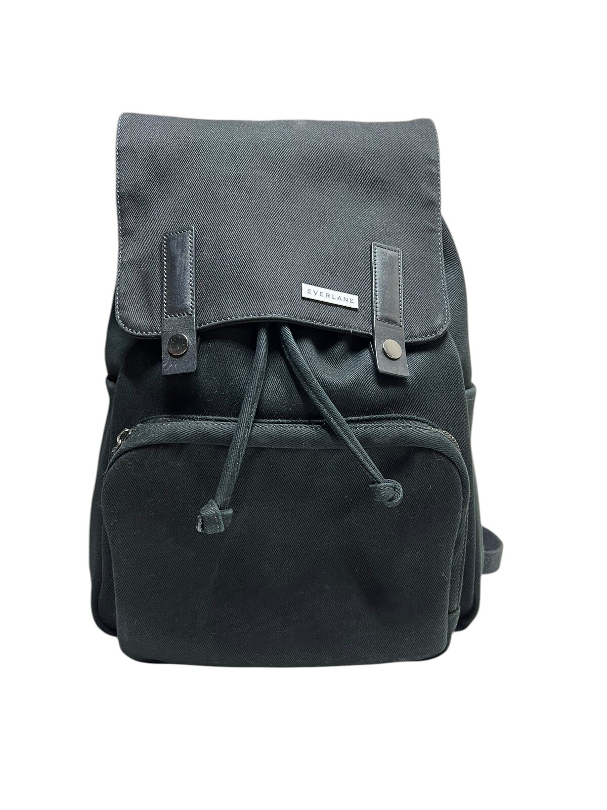 EVERLANE THE MODERN SNAP UNISEX BLACK Canvas Backpack