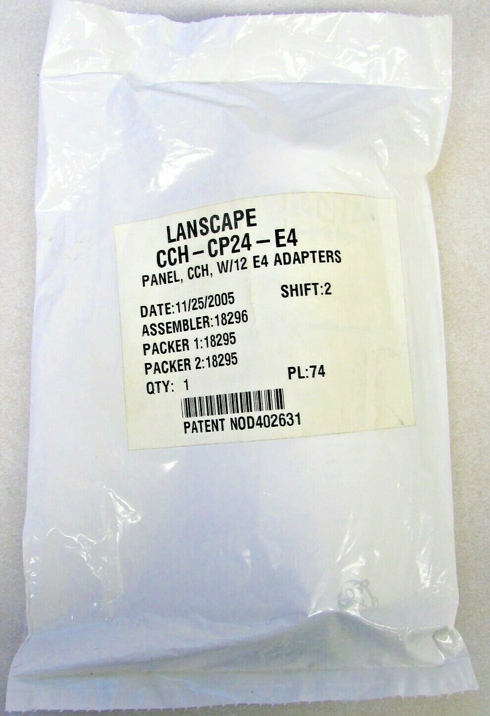 Corning CCH-CP24-E4 Fiber Panel LC Duplex 50 um/Micron MM 24 Port Aqua OM3/OM4