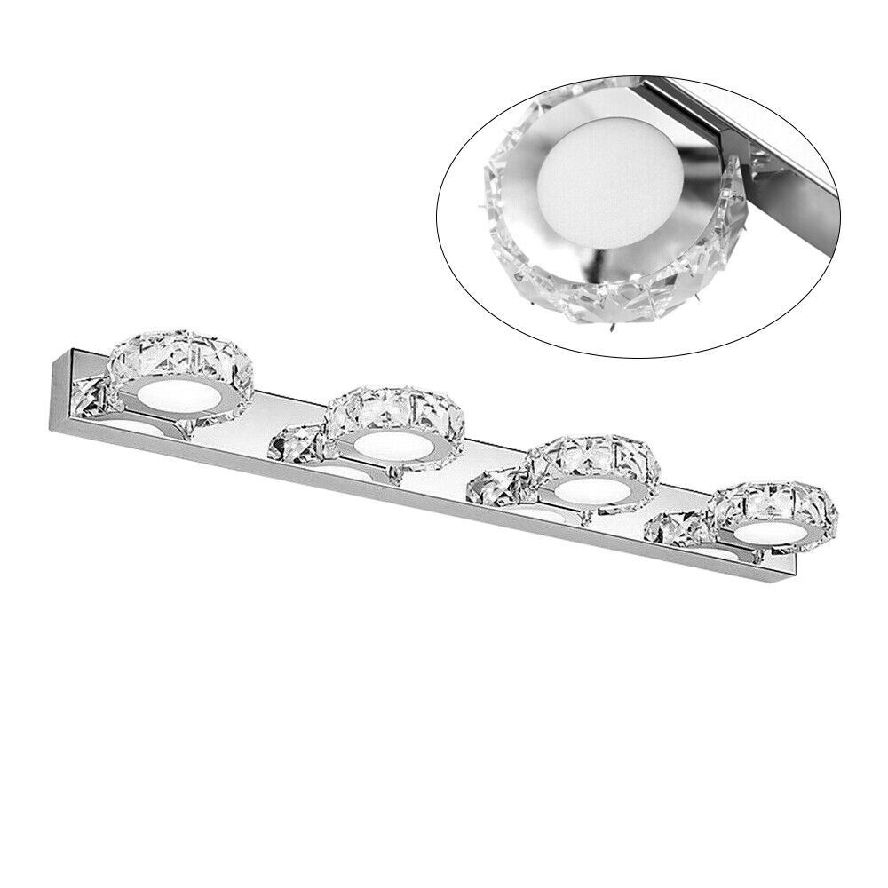Modern LED Crystal Mirror Light Front Wall Lamp Bathroom Vanity Light Fixture