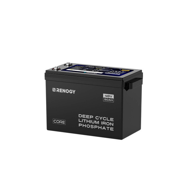 Renogy 48V 50Ah Smart Lithium Iron Phosphate Battery Self-heating LiFePO4
