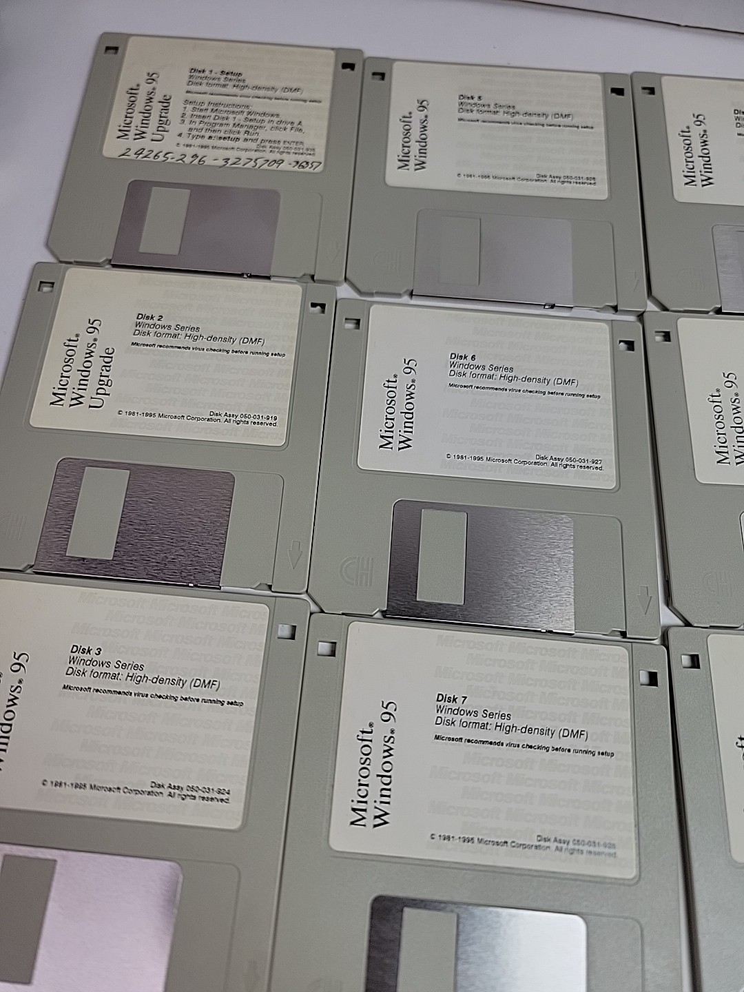 Microsoft Windows 95 Upgrade 1- 13 Floppy disk Untested