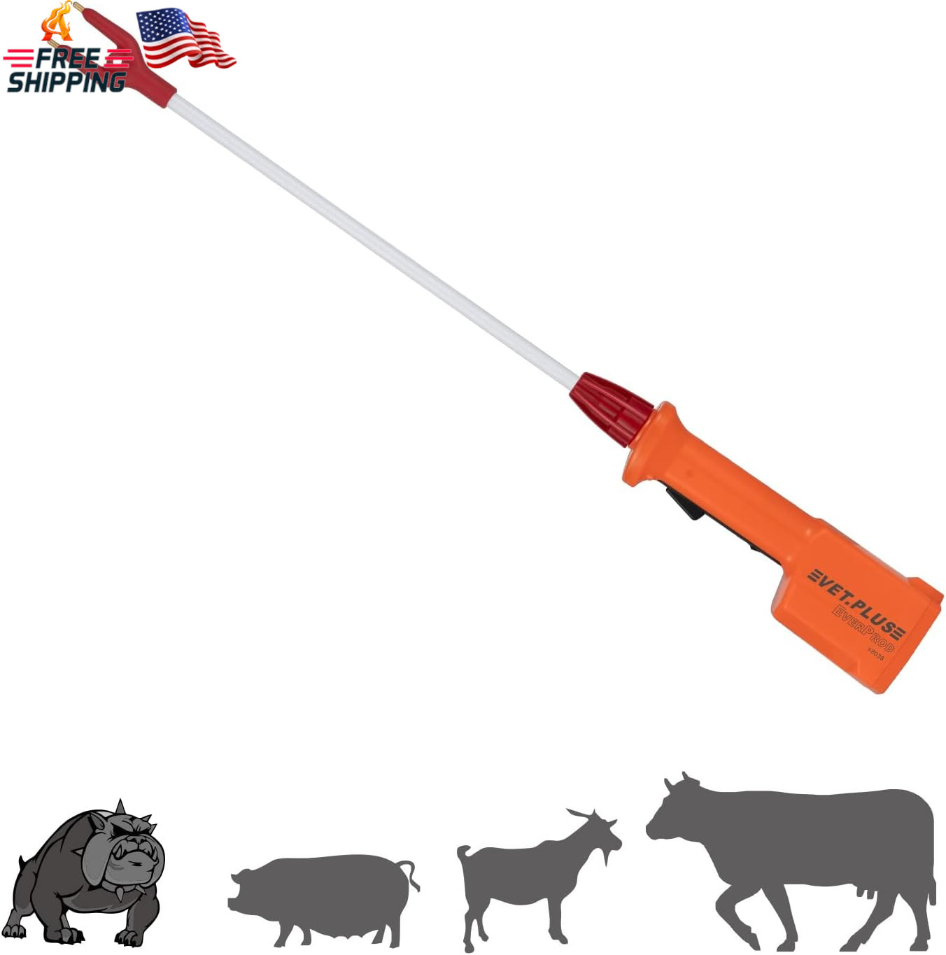 Rechargeable Waterproof Livestock Prod for Cows Cattle and Swine Prod Hog Prod A