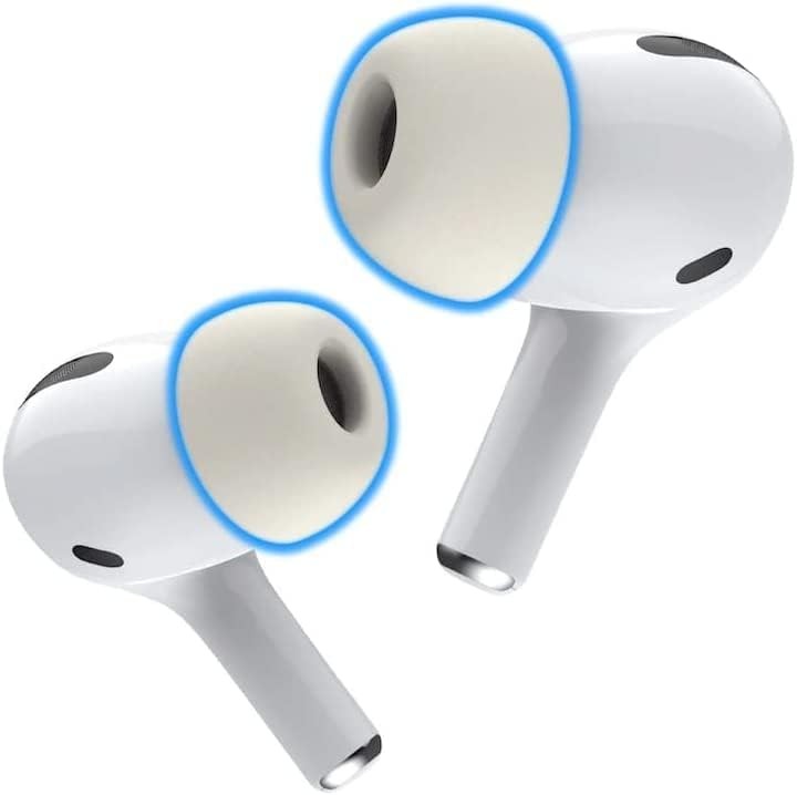 Foam Masters Memory Foam Ear Tips for AirPods Pro 1/2 Gen - Secure & Comfortable