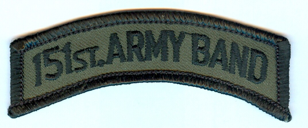 151st ARMY BAND Shoulder Tab (AL ARNG) - WOODLAND SUBDUED (1st Design)  -  X
