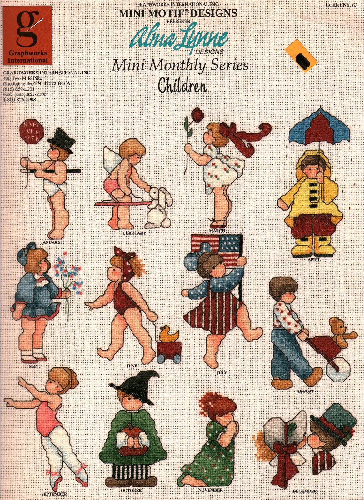 Mini Motif Designs Series Children Cross Stitch | Graphworks 63