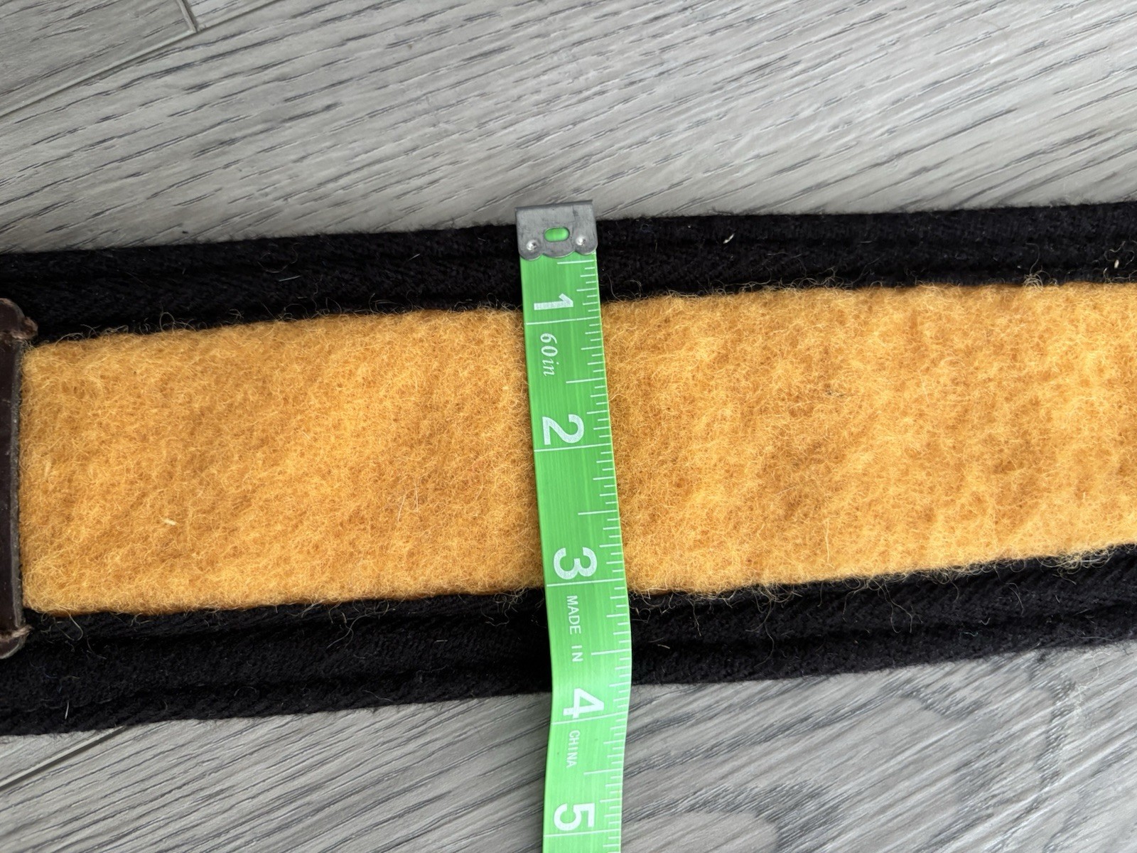 Custom Wool Gold Newmarket Whitney Horse Cooler Surcingle