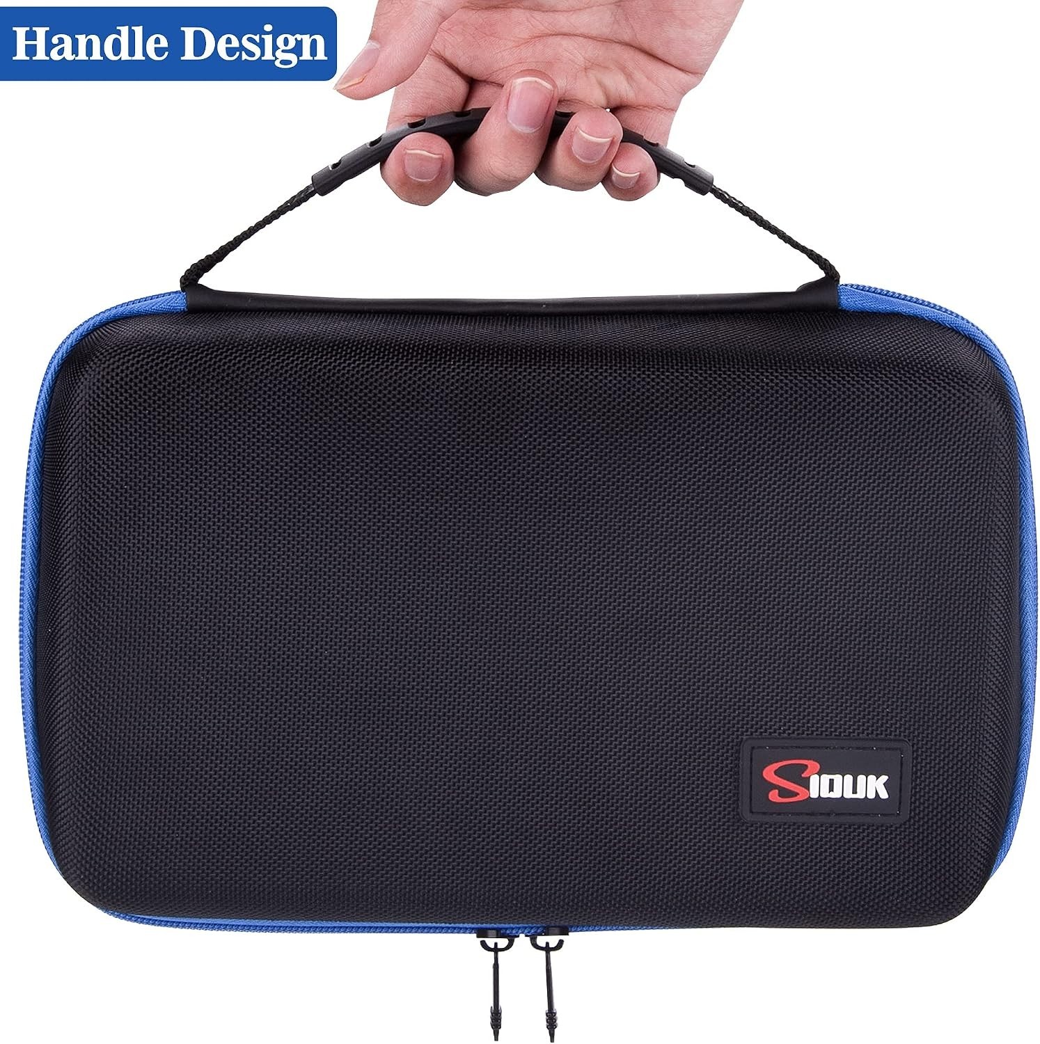 Dice Storage Case Big Capacity Dice Box with Double Removable Slotted Tray an...